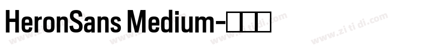 HeronSans Medium字体转换
